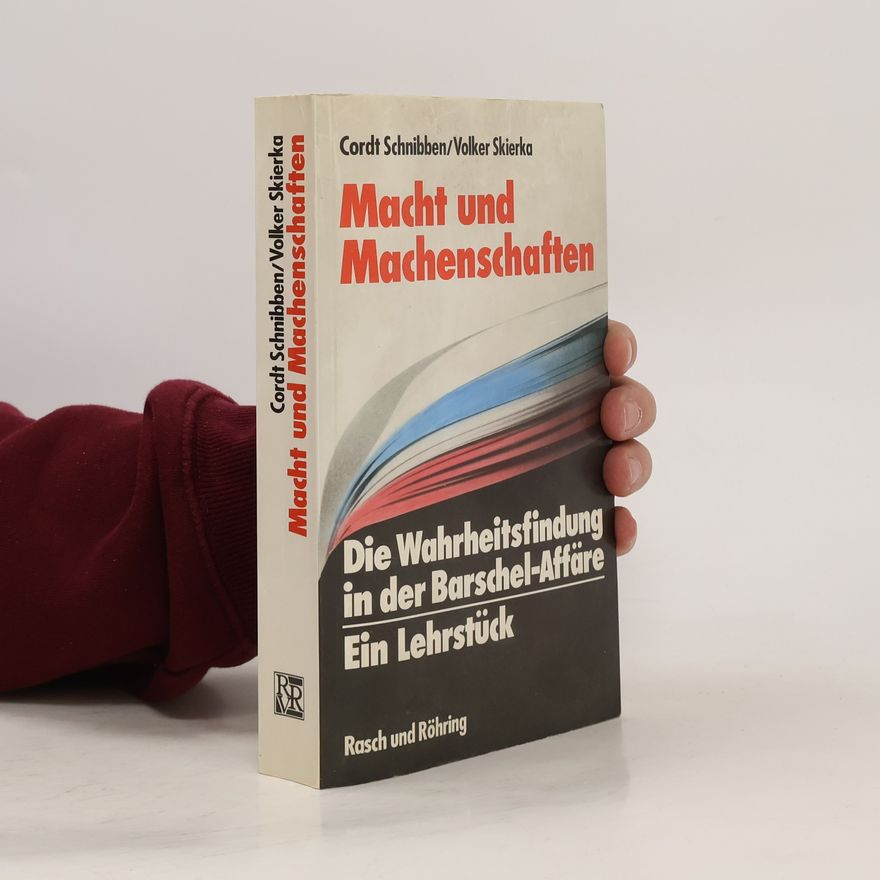 Cordt Schnibben Macht und Machenschaften