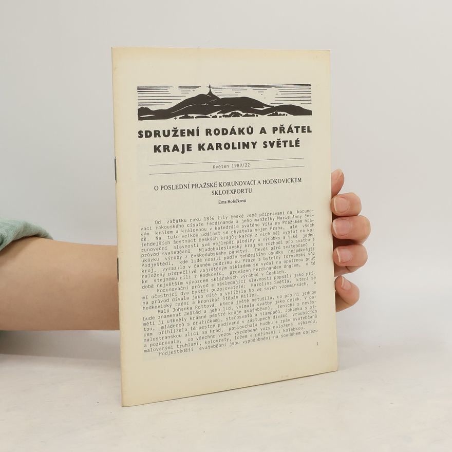 Kolektiv autorů Sdružení rodáků a přátel kraje Karolíny Světlé. Květen 1989/22