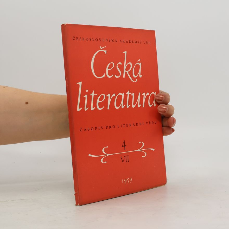 Various authors Česká literatura 4/1959