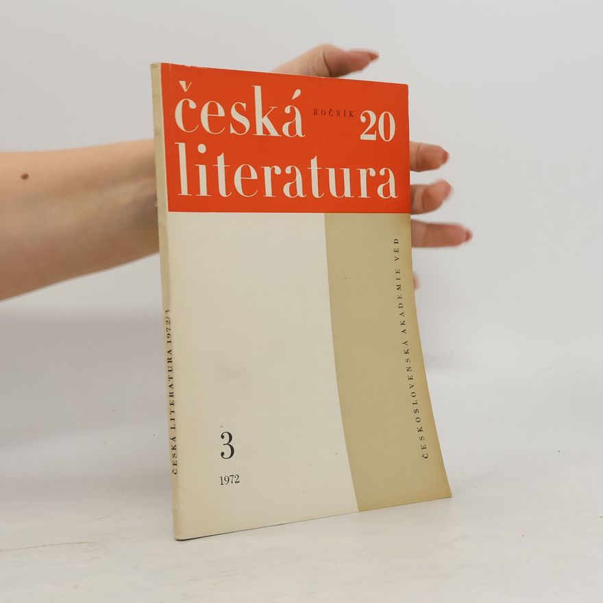 Various authors Česká literatura 20. 3/1972