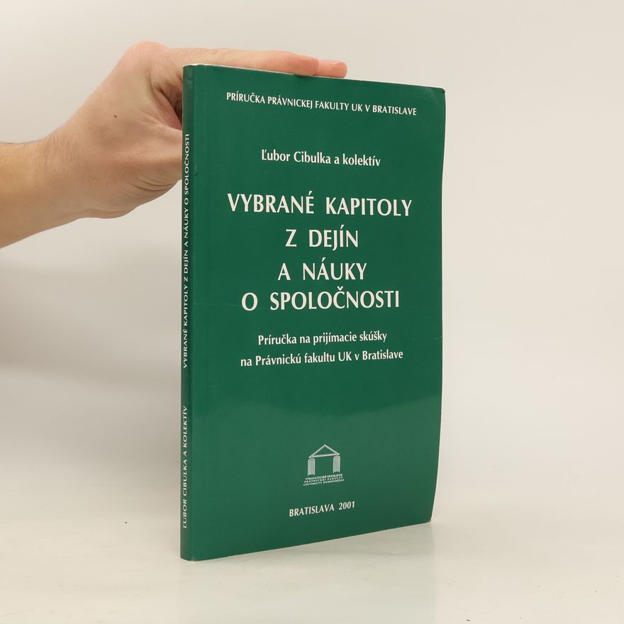 L'ubor Cibulka Vybrané kapitoly z dejín a náuky o spoločnosti
