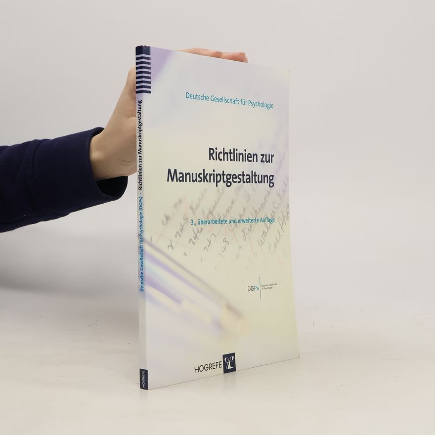 Various authors Richtlinien zur Manuskriptgestaltung