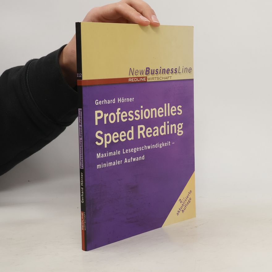 Gerhard Hörner Professionelles Speed-Reading