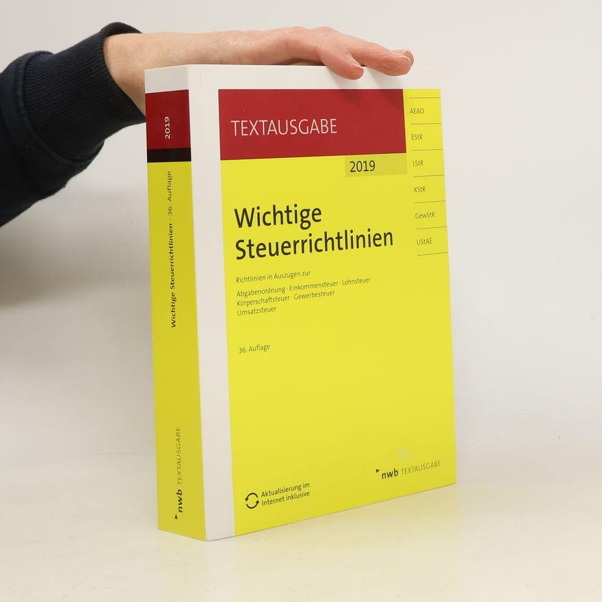 Ralf Walkenhorst Wichtige Steuerrichtlinien