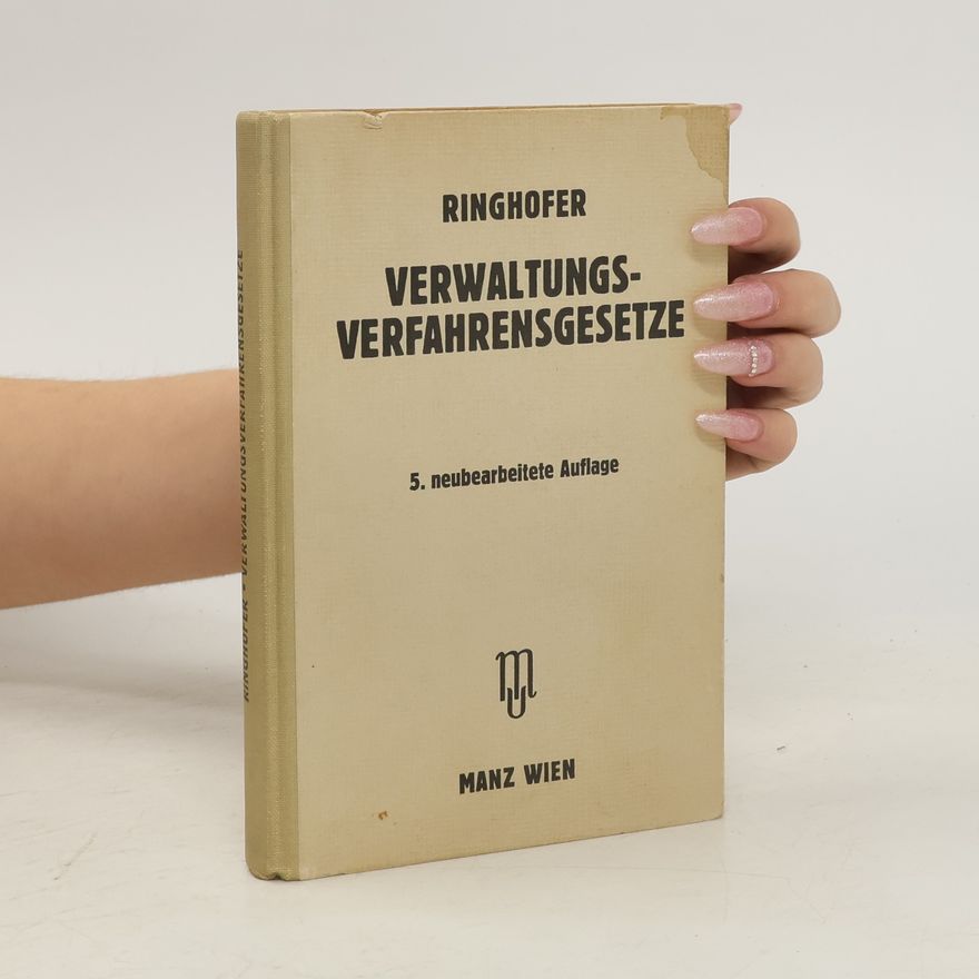 Kurt Ringhofer Verwaltungsverfahrensgesetze
