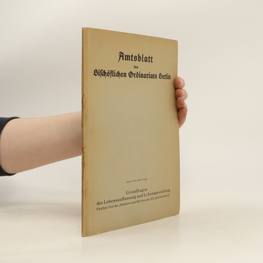 Collectif d'auteurs Amtsblatt des Bischöflichen Ordinariats Berlin