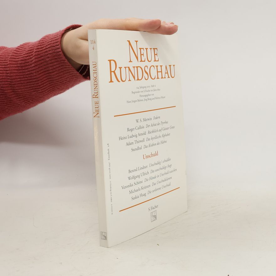 Hans-Jürgen Balmes Neue Rundschau 4/2003