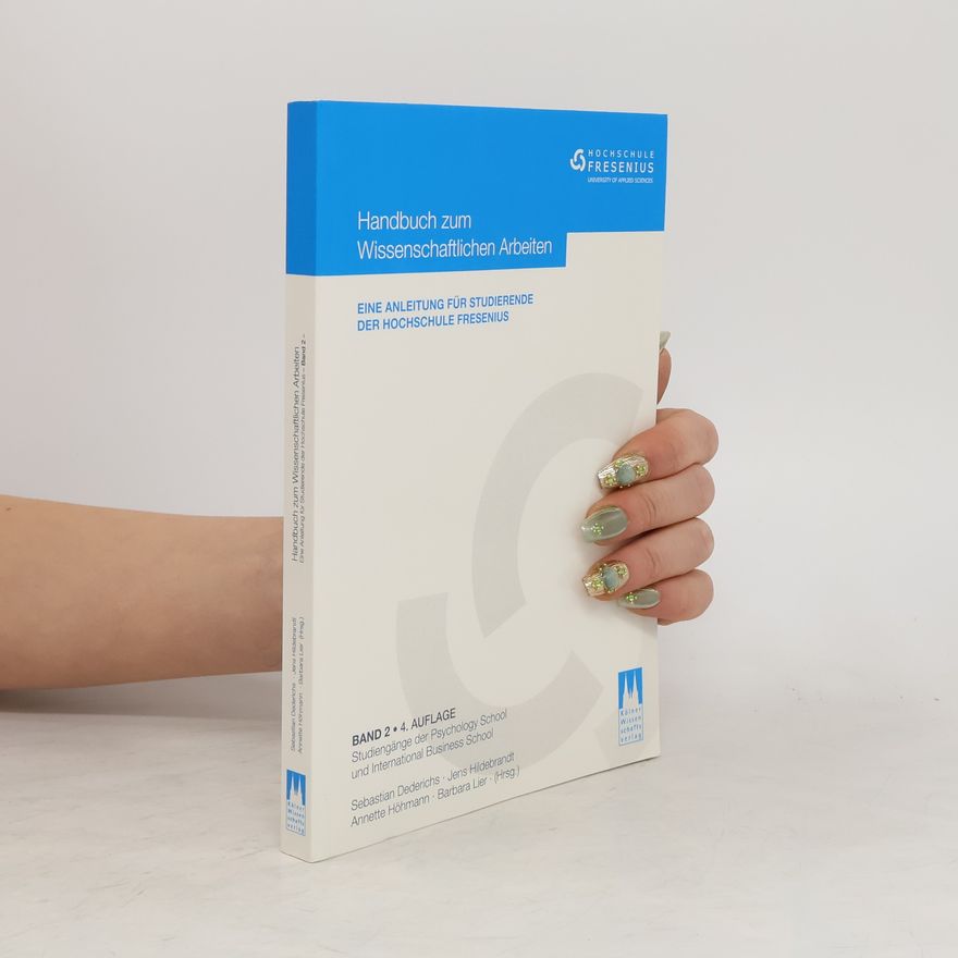 Annette Höhmann-Kost Handbuch zum wissenschaftlichen Arbeiten