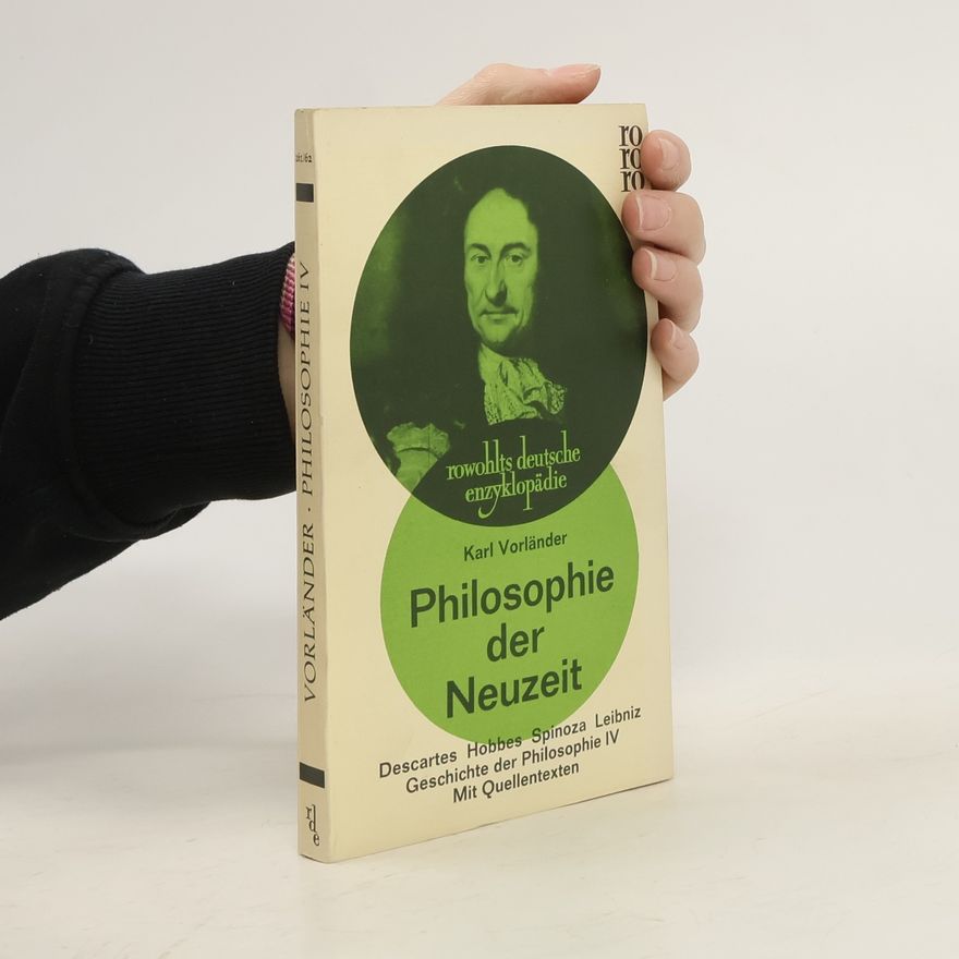 Karl Vorländer Philosophie der Neuzeit