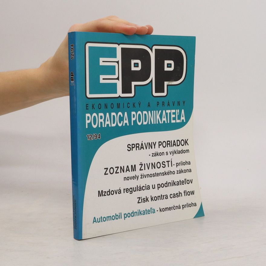 Various authors EPP 12/94. Ekonomický a právny poradca podnikateľa