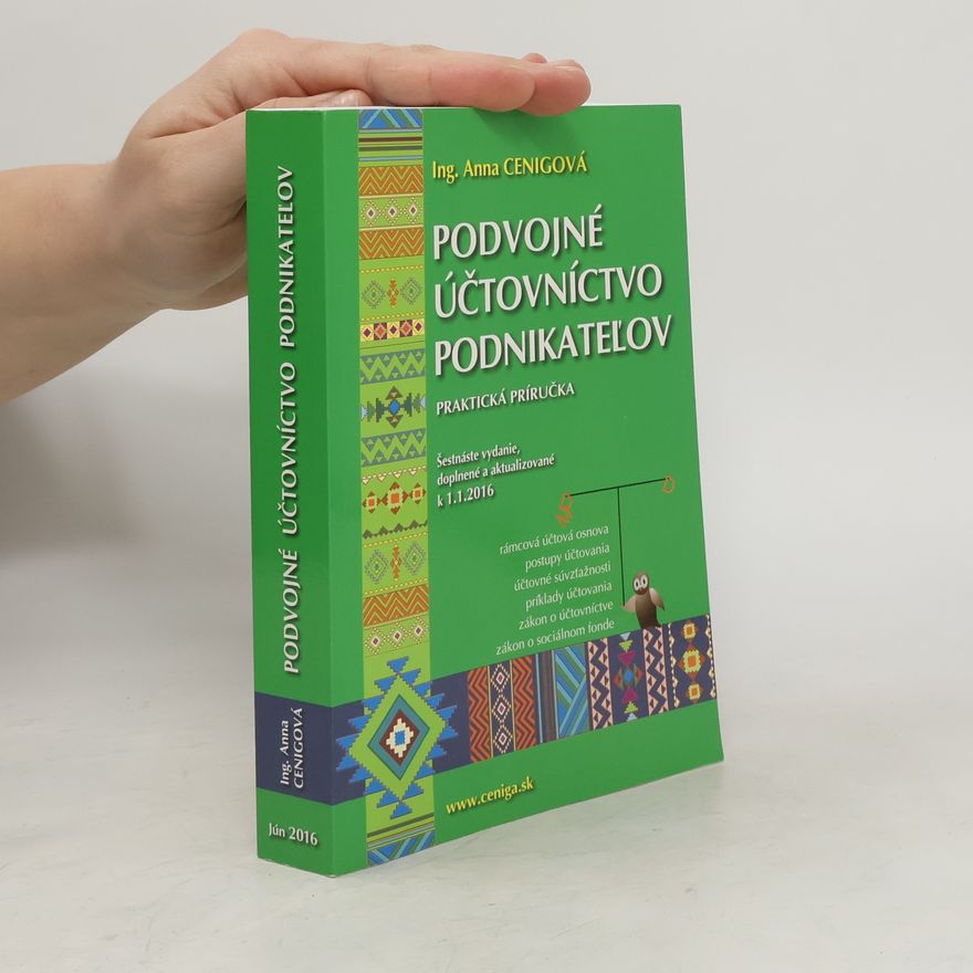 Anna Cenigová Podvojné účtovníctvo podnikateľov 2016