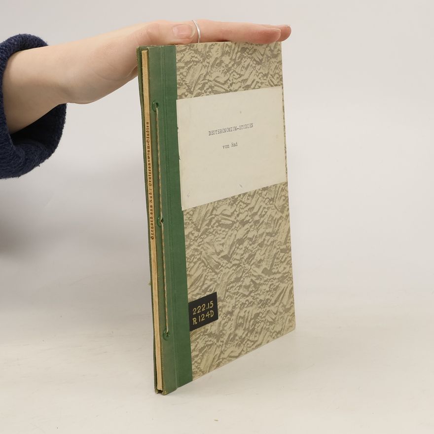 Gerhard von Rad Deuteronomium-Studien