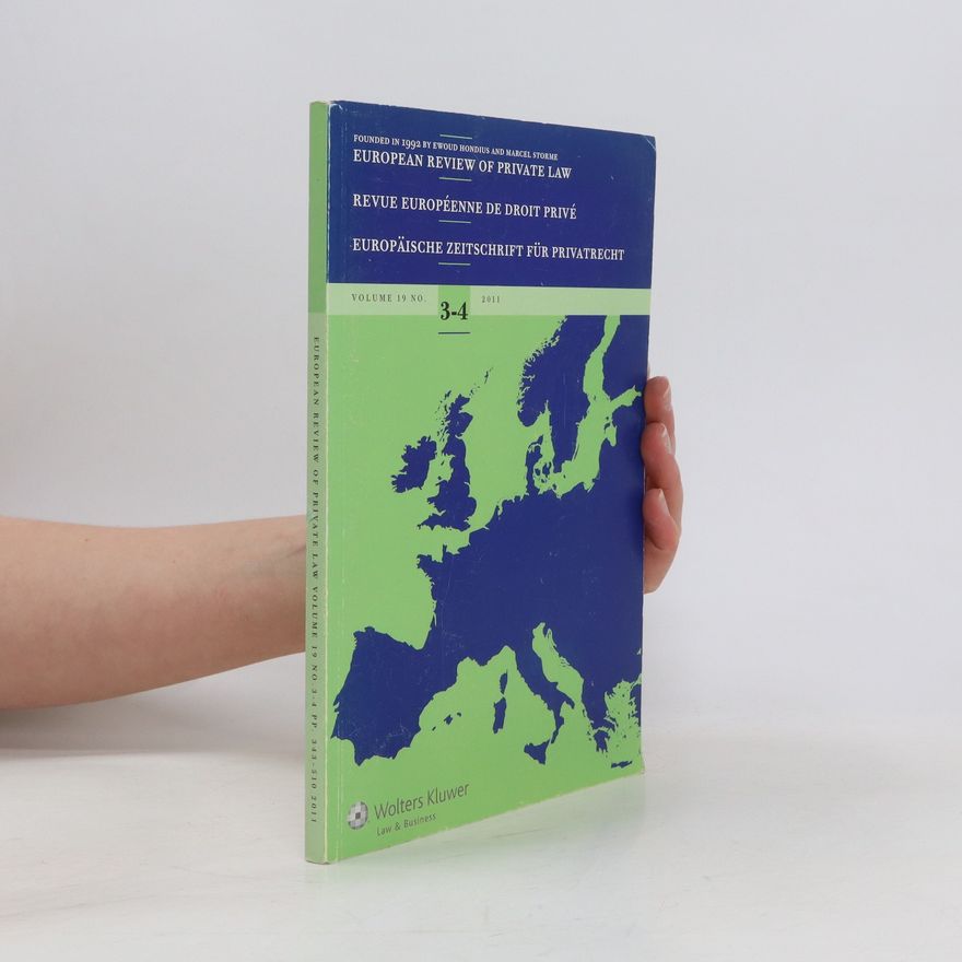 Kolektiv autorů European Review of Private Law. Volume 19 No. 3-4