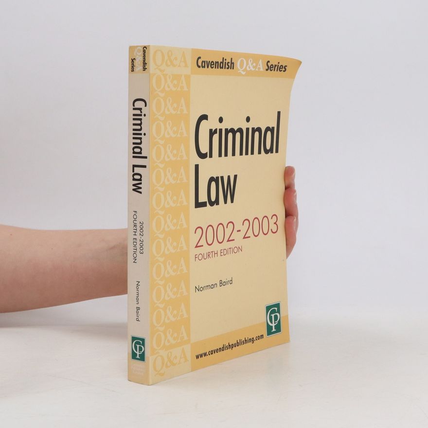 Norman Baird Criminal Law 2002-2003