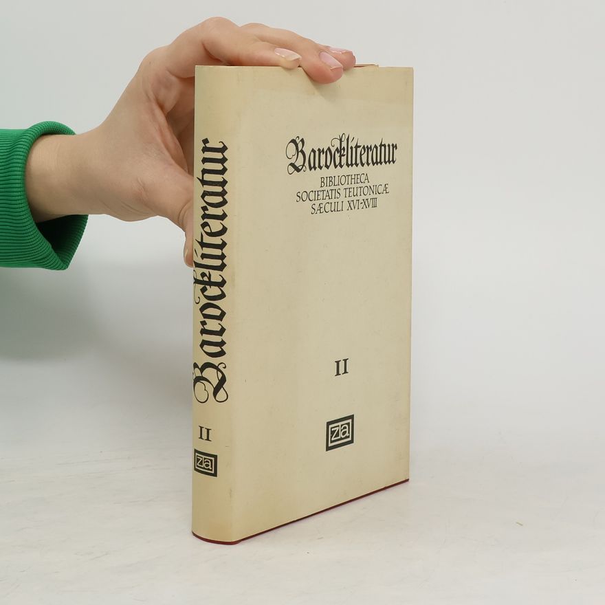 Ernst Krocker Barockliteratur II. Bibliotheca Societatis Teutonicae Saeculi XVI-XVIII