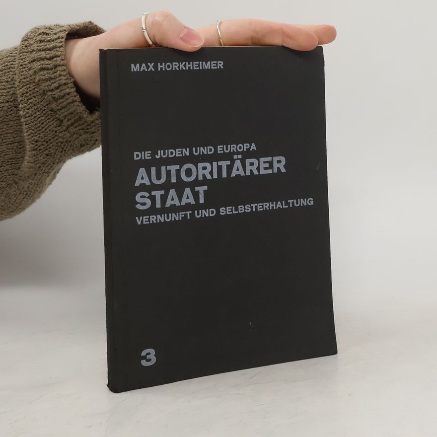 Max Horkheimer Die Juden und Europa. Vernunft und Selbsterhaltung
