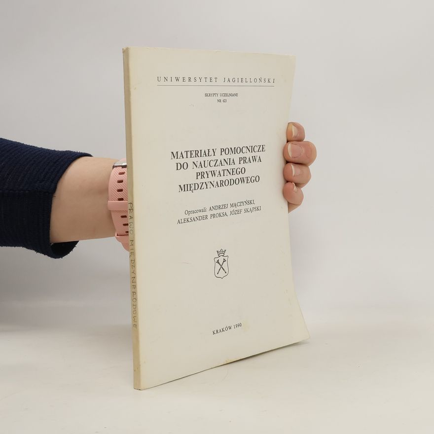 Various authors Materiały pomocnicze do nauczania prawa prywatnego międzynarodowego