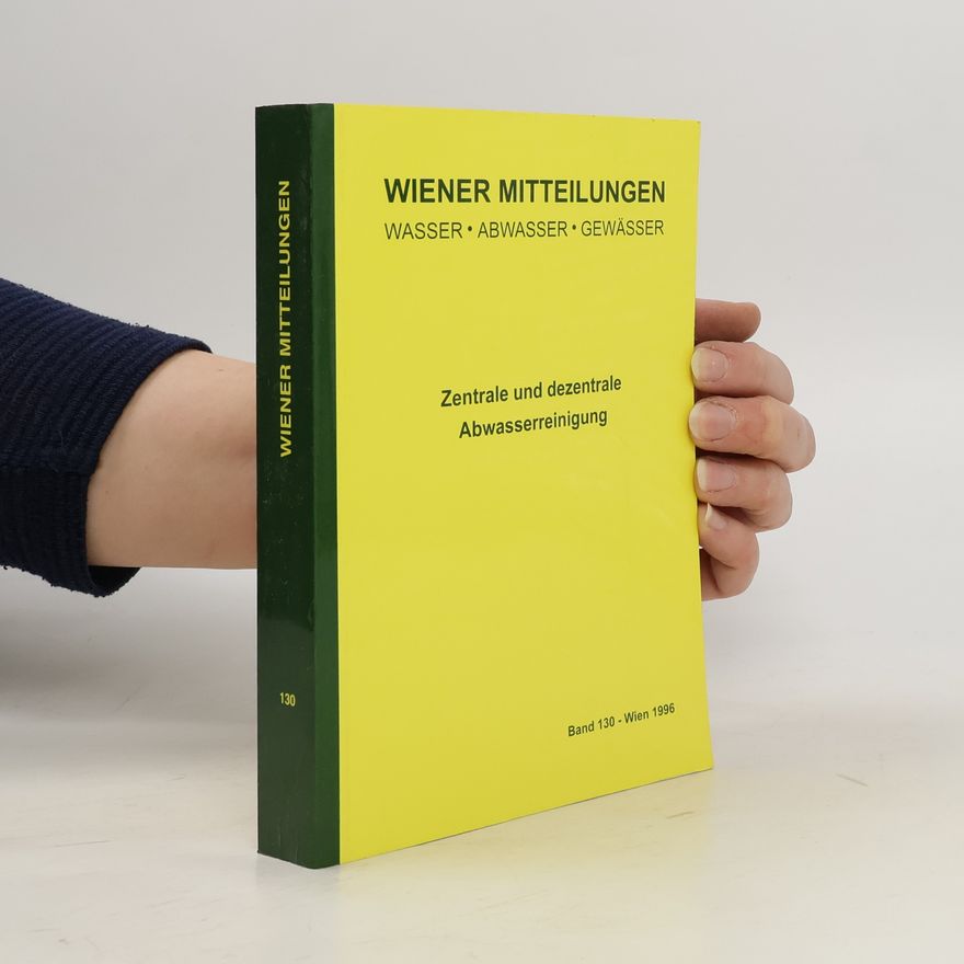 Helmut Kroiss Zentrale und dezentrale Abwasserreinigung