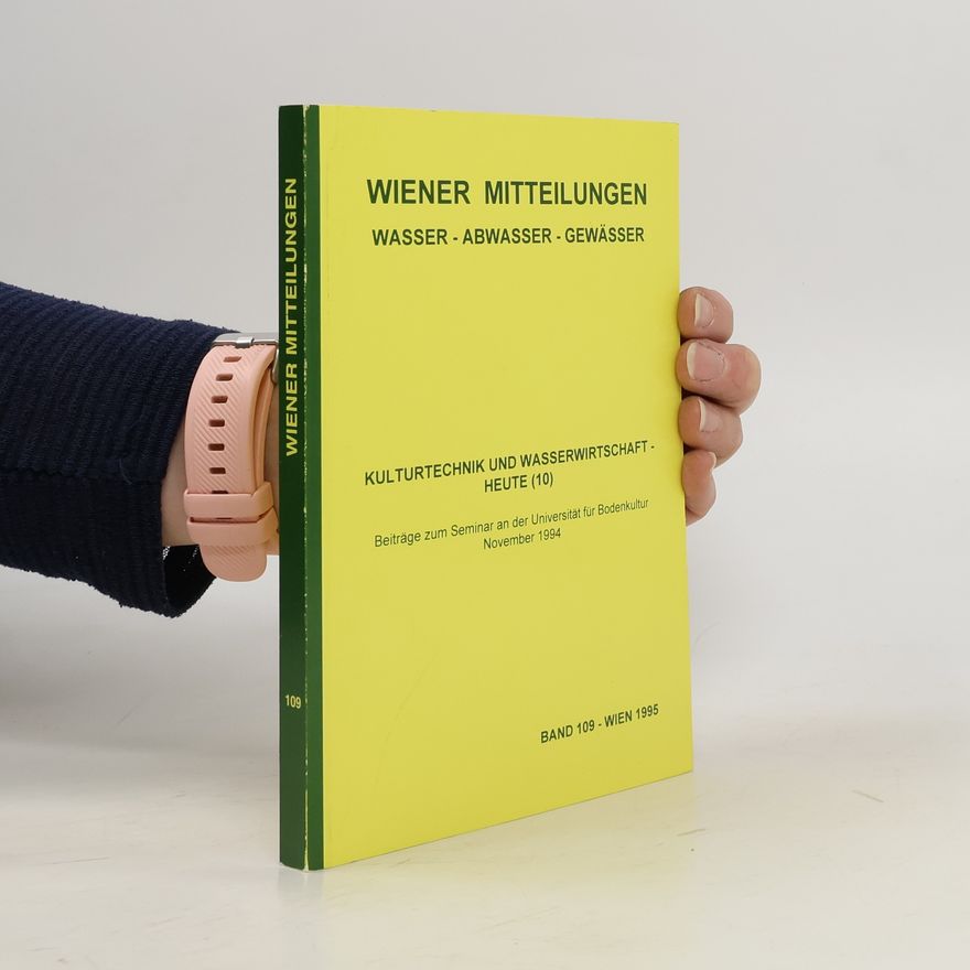 Ferdinand Kastanek Kulturtechnik und Wasserwirtschaft - heute