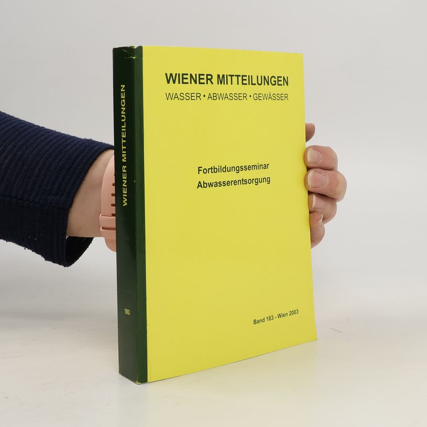 Helmut Kroiss Fortbildungsseminar Abwasserentsorgung