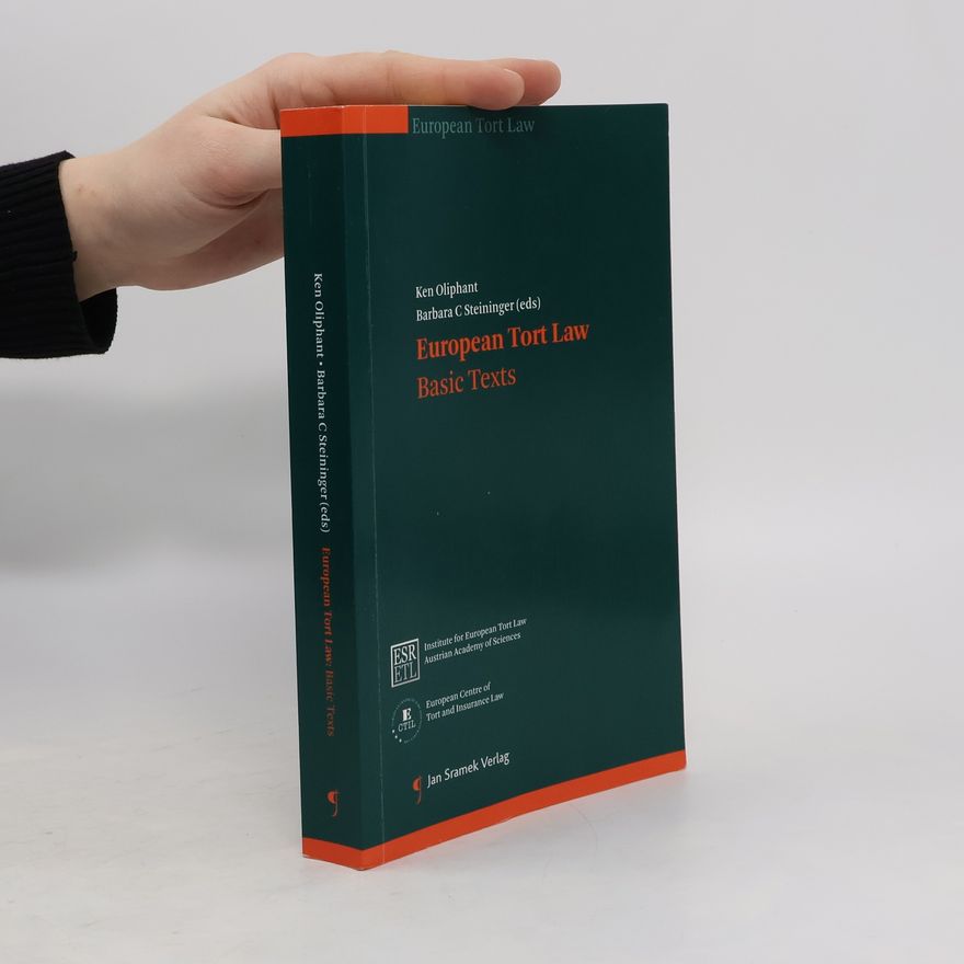 Barbara Steininger European Tort Law