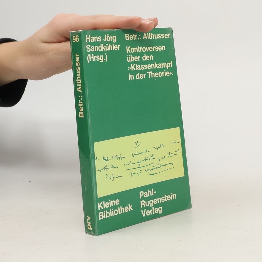 Hans Jörg Sandkühler Betr[eff] Althusser