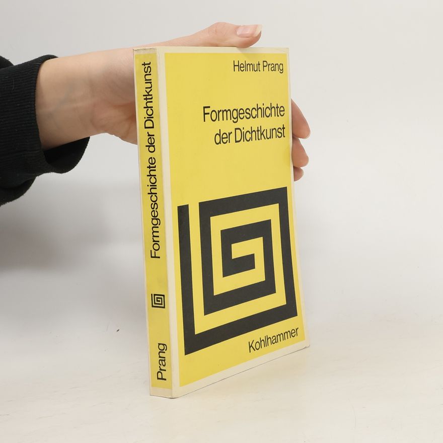 Helmut Prang Formgeschichte der Dichtkunst