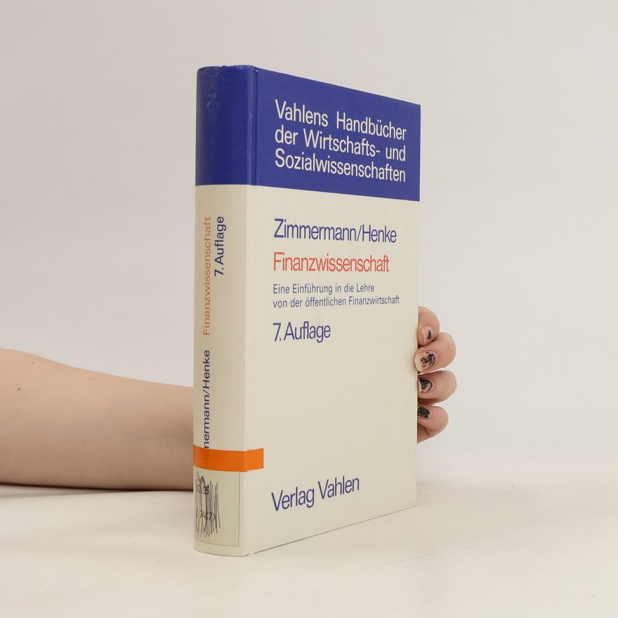 Horst Zimmermann Finanzwissenschaft