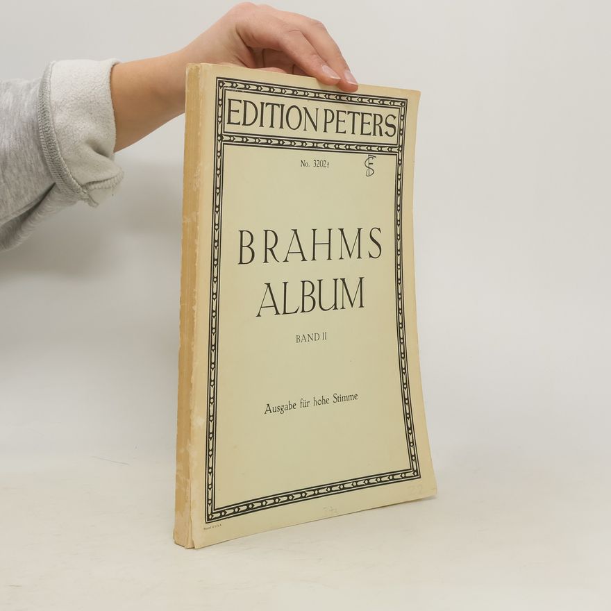 Kolektiv autorů Brahms Album Band II. Ausgabe für hohe Stimme