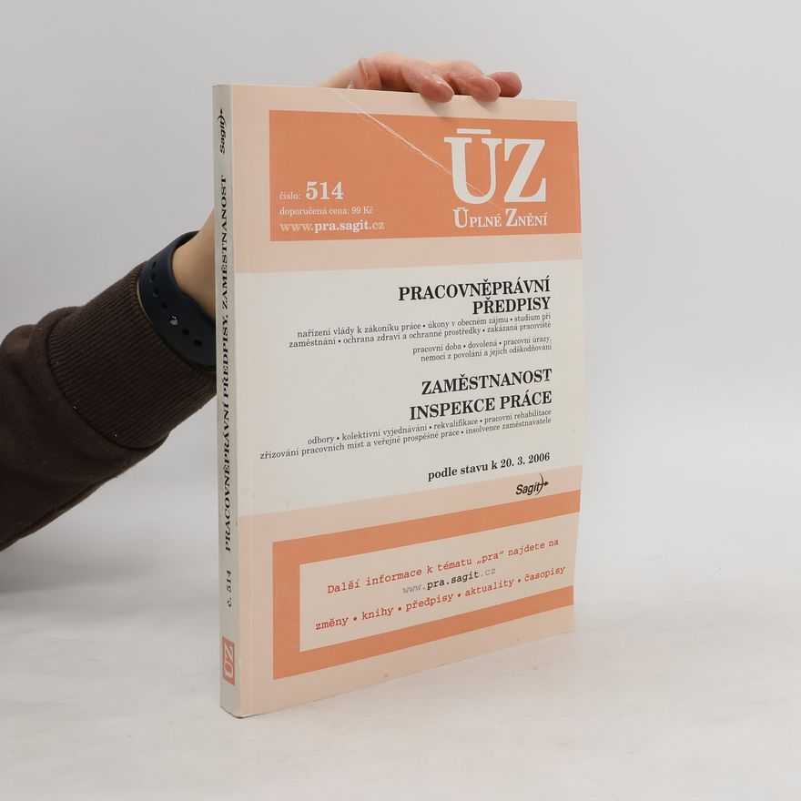 Kolektív autorov Úplné Znění. Pracovněprávní předpisy, Zaměstnanost, Inspekce práce