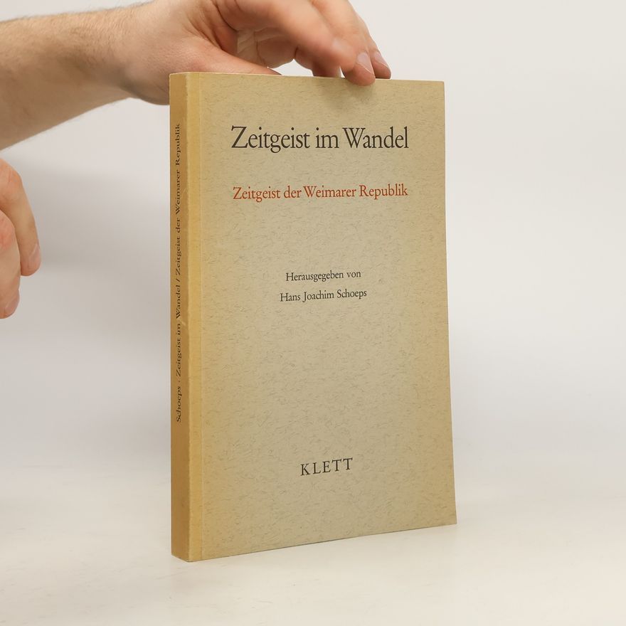 Hans Joachim Schoeps Zeitgeist im Wandel