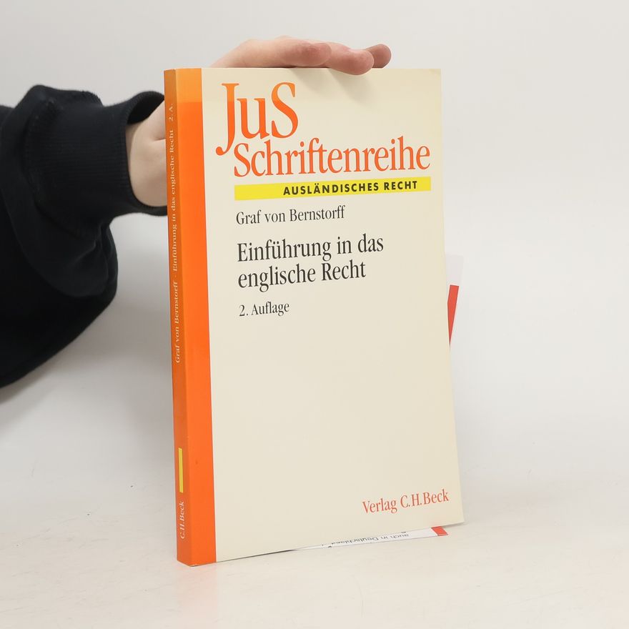 Christoph Bernstorff Einführung in das englische Recht