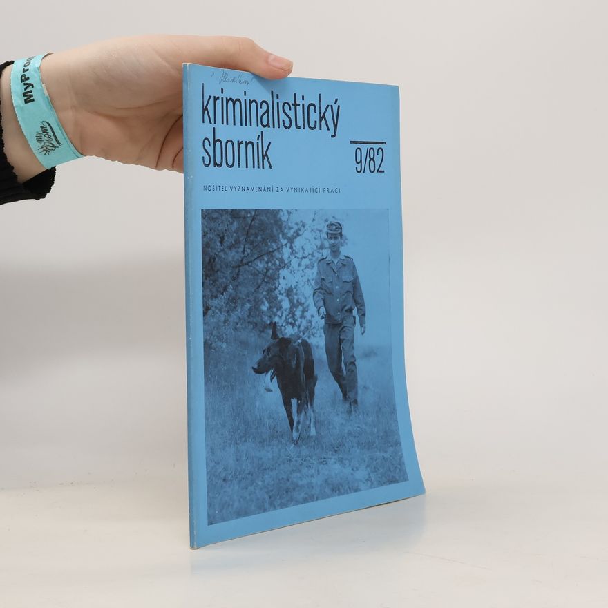 Kolektiv autorů Kriminalistický sborník 9/1982