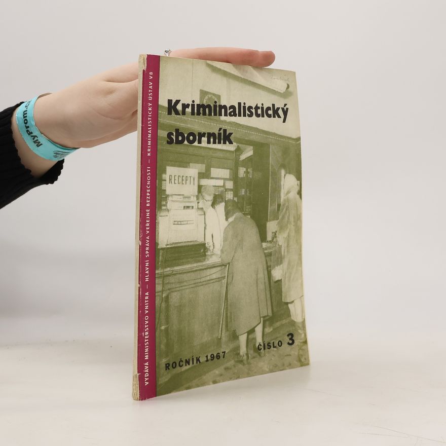 Collectif d'auteurs Kriminalistický sborník 3/1967