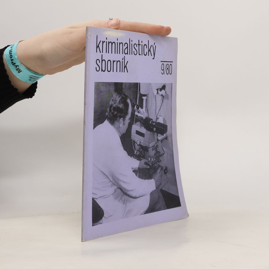 Kolektiv autorů Kriminalistický sborník 9/80