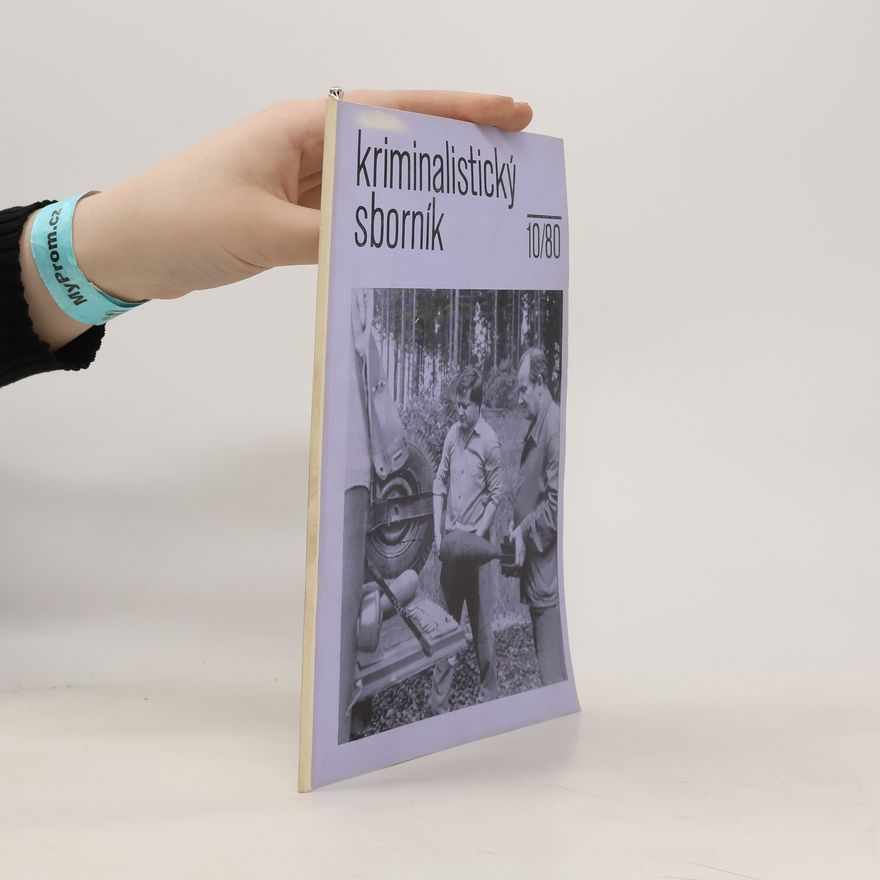 Kolektiv autorů Kriminalistický sborník 10/1980