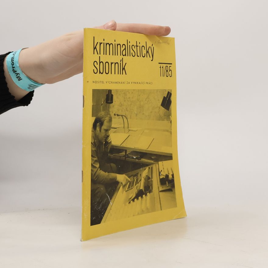 Kolektiv autorů Kriminalistický sborník 11/1985