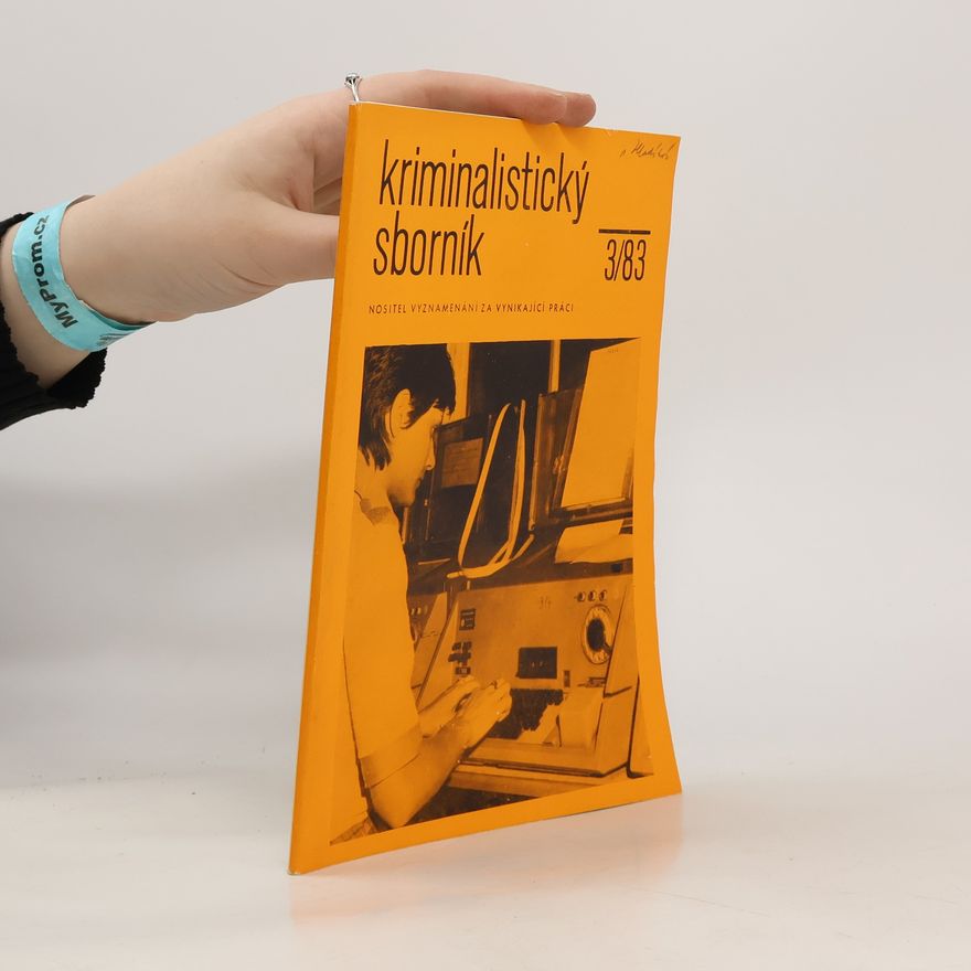 Kolektiv autorů Kriminalistický sborník 3/1983