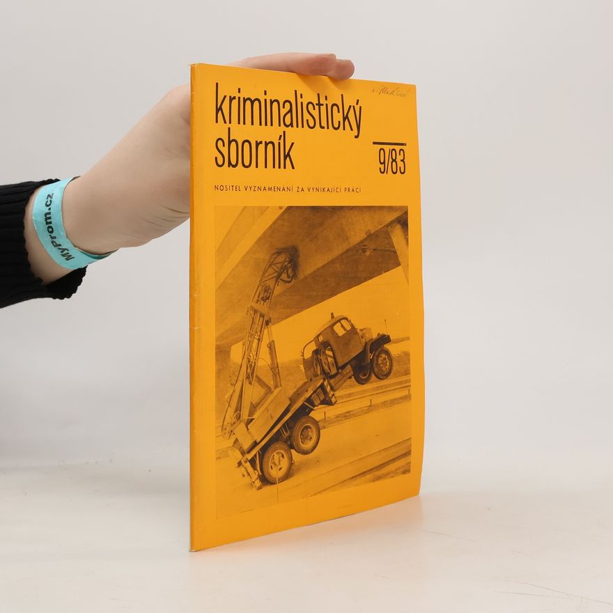 Kolektiv autorů Kriminalistický sborník 9/1983