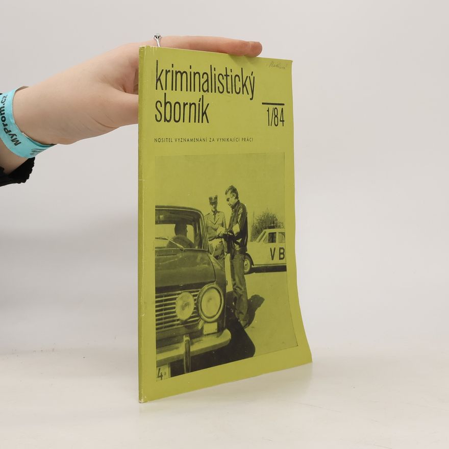 Collectif d'auteurs Kriminalistický sborník 1/1984