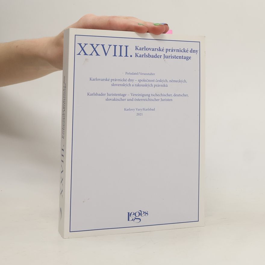 Vladimír Zoufalý XXVIII. Karlovarské právnické dny