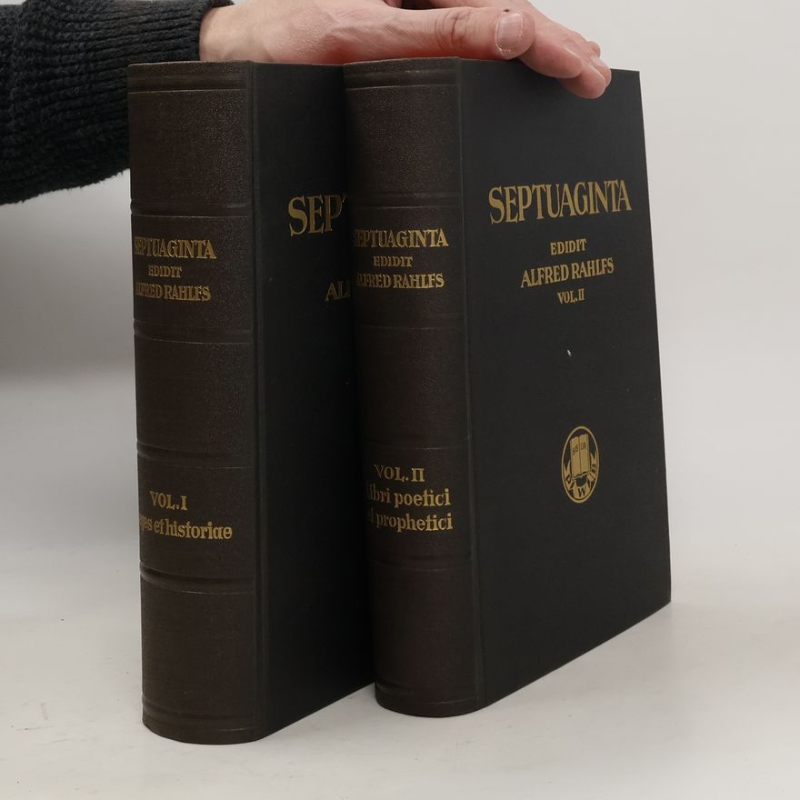Alfred Rahlfs Septuaginta I.-II.