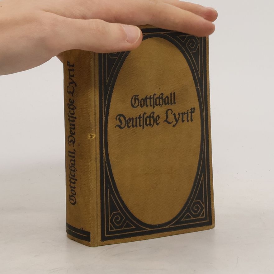 Rudolf von Gottschall Deutsche Lyrik des neunzehnten Jahrhunderts