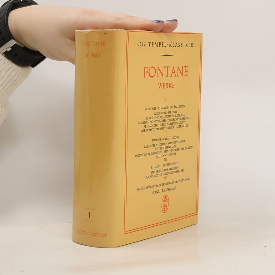 Theodor Fontane Fontane Werke I