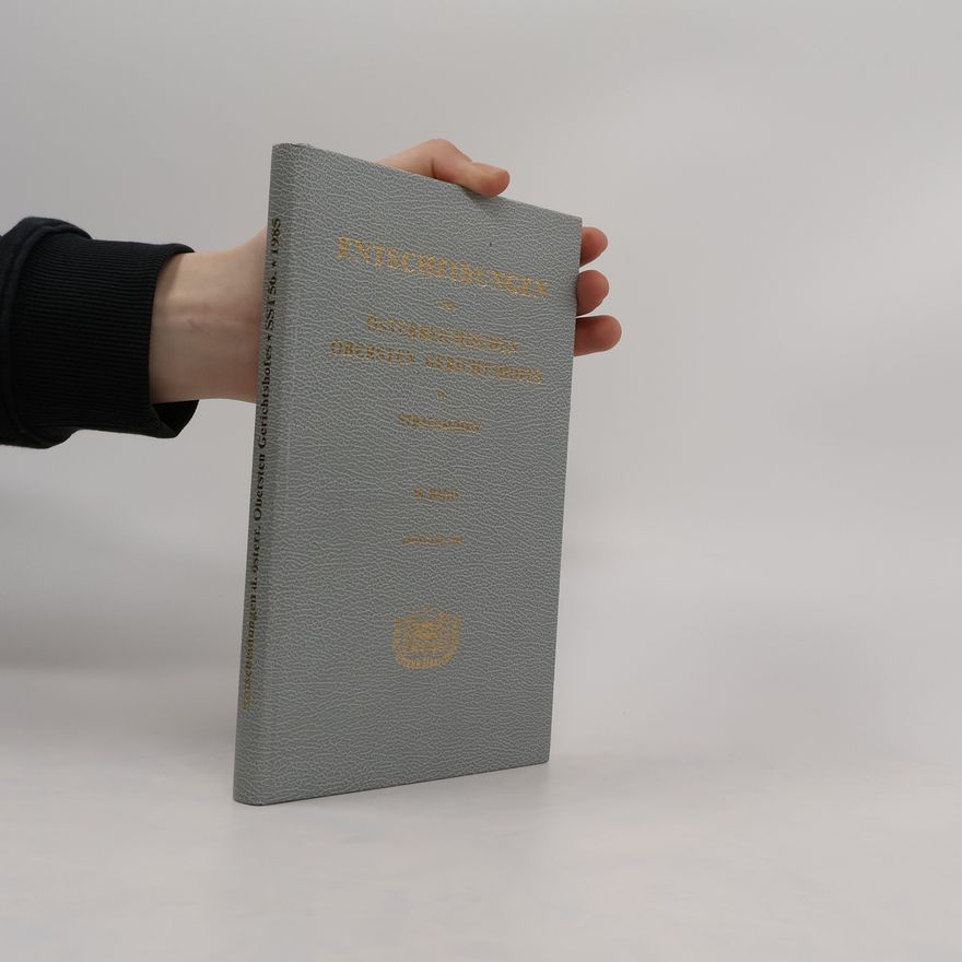Autorenkollektiv Entscheidungen des österreichischen Obersten Gerichtshofes in Strafsachen. Band 56