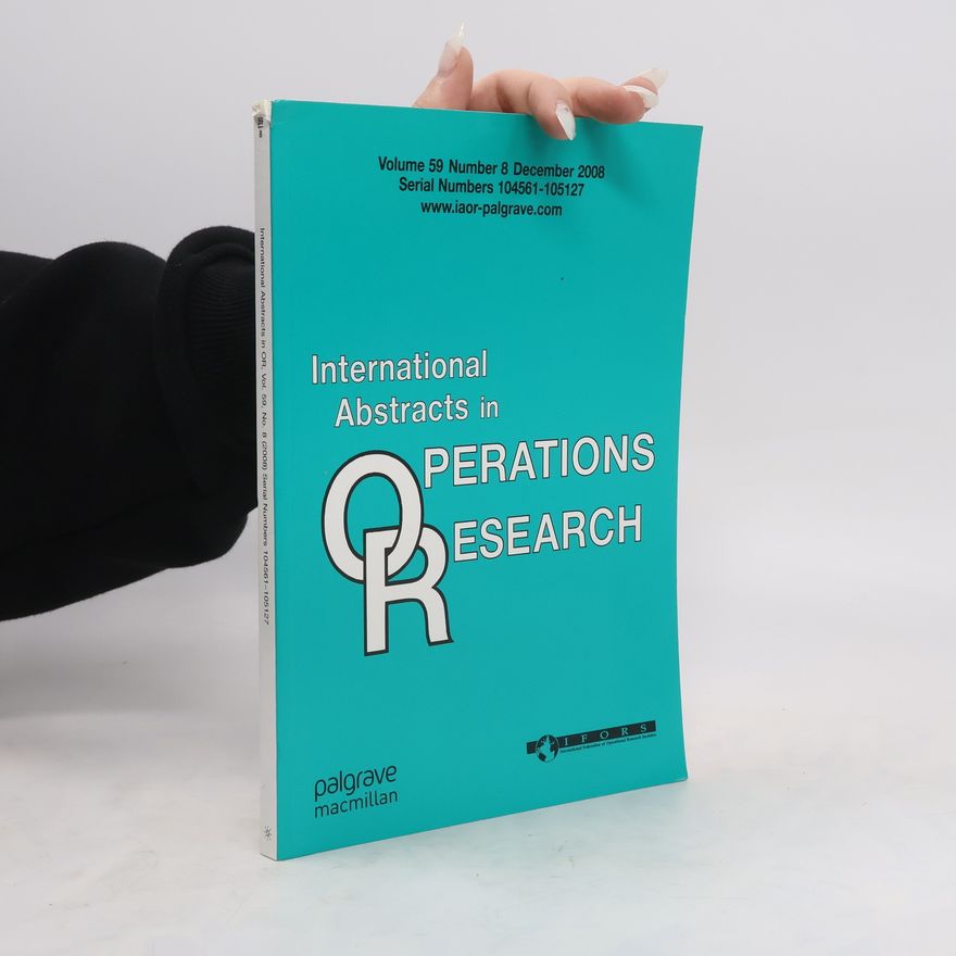 Autorenkollektiv International Abstracts in Operations Research 12/2008