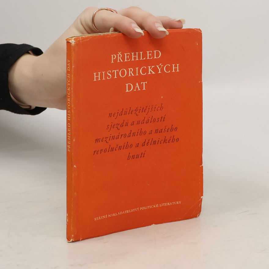 AA.VV. Přehled historických dat nejdůležitějších sjezdů a událostí z mezinárodního a našeho revolučního dělnického hnutí
