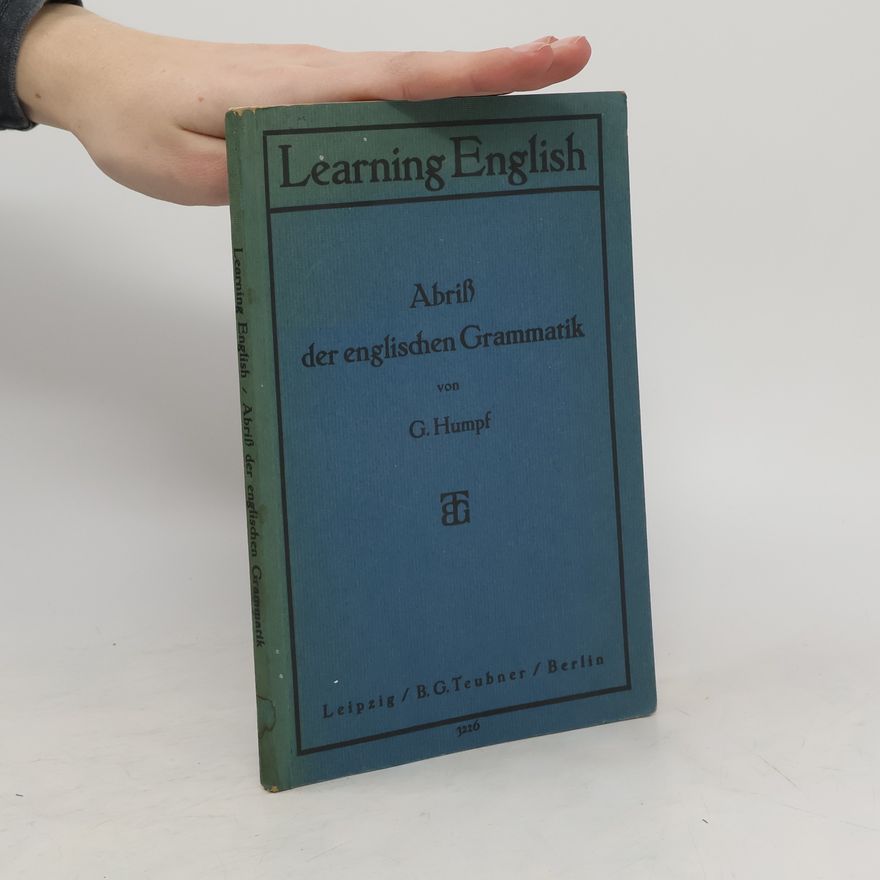 Gustav Humpf Abriß der englischen Grammatik