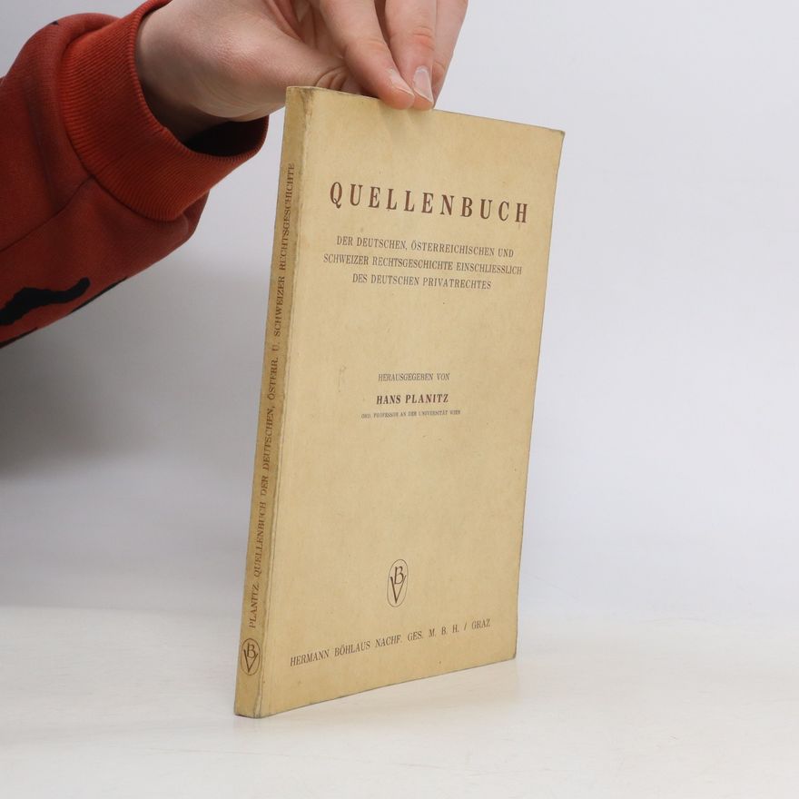 Hans Planitz Quellenbuch
