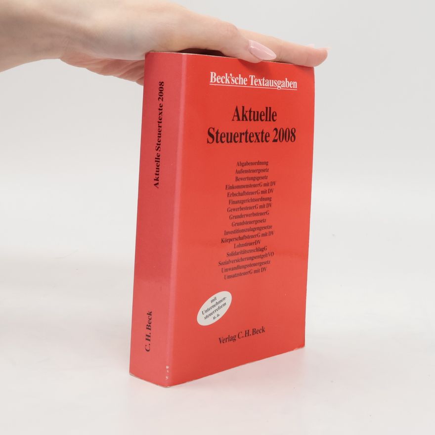 Kolektiv autorů Aktuelle Steuertexte 2008